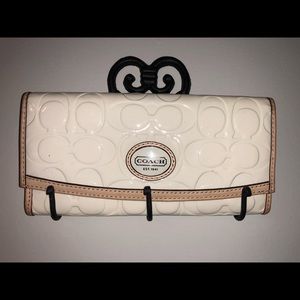 COACH cream wallet